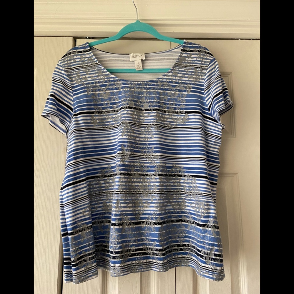 Zenergy by Chicos Striped Top